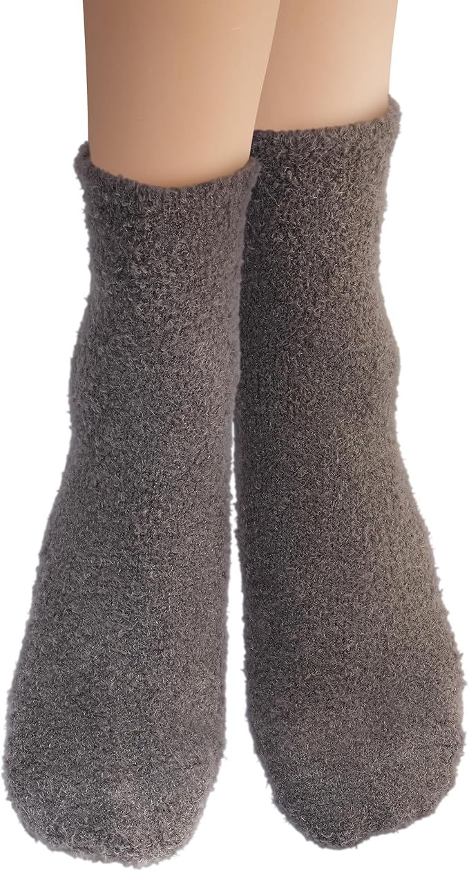 Earth Therapeutics Aloe Socks - Double Pack - Gray/Black (2 Pairs)