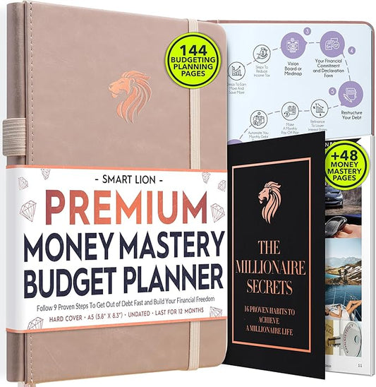 Financial Planner - Monthly Budget Planner & Monthly Bill Organizer | A 12-Month Journey to Financial Freedom | Bill Payment Tracker Organizer, Debt, Expense Tracker & Money Saving with Pockets