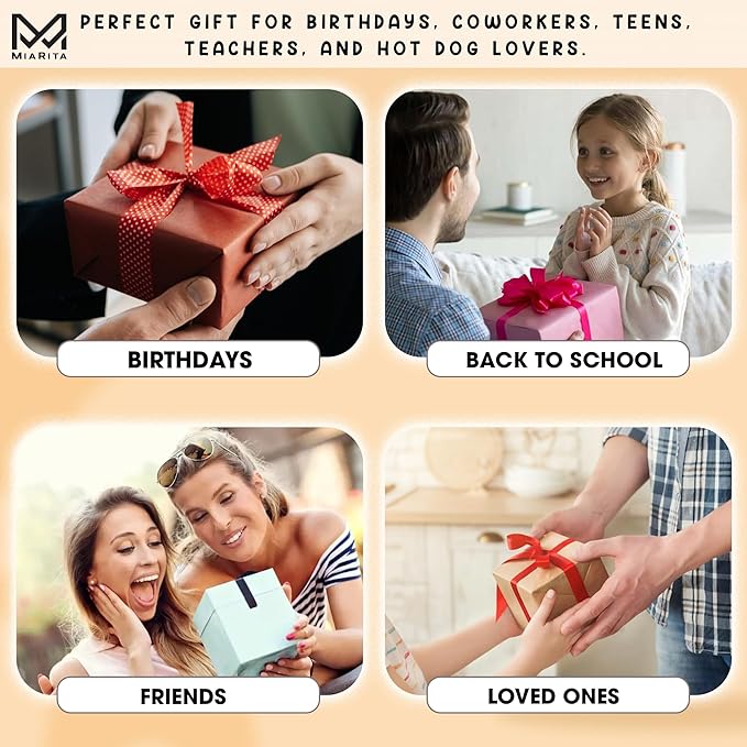 Positive Hot Dog Jar, Emotional Supports Jar, 60 Affirmation Cards Cheer Up Funny Gag Gifts for Best Friend Birthday Women Teacher, Feel Better Gifts for Women