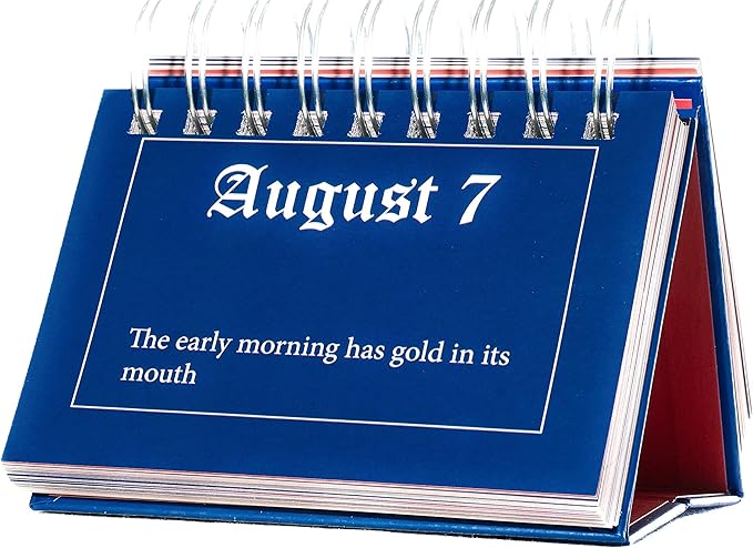 Benjamin Franklin Quotes Daily Flip Calendar - Perpetual 365 Days of Wisdom from Poor Richards Almanack for Motivation Inspiration Home Office Desk Decor