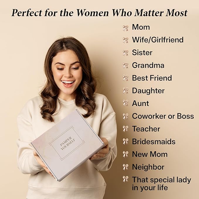 10-Piece Spa Gift Box for Women | Self-Care Set with Eye Mask, Loofa,Bath Bombs,Face Masks,Bubble Bath, Lotion, Body Wash & Bath Salt | Gift for Mom, Grandma, Wife, Bridesmaid or Loved Ones