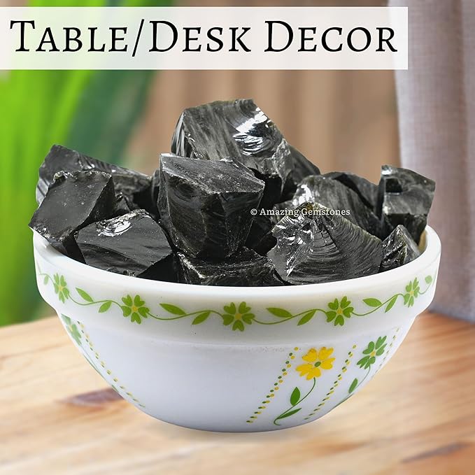 Amazing Gemstone Golden Sheen Obsidian Raw Crystals and Healing Stones, Natural Rocks for Tumbling - DIY Raw Stones and Crystals, 2 Pieces