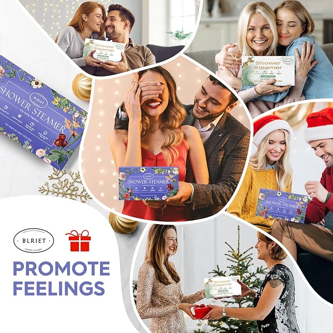 Shower Steamers Aromatherapy Spa Gifts for Women 8 Pack, Shower Bombs Birthday Gifts for Mom with Lavender Natural Essential Oils, Self Care Gifts for Women & Lover