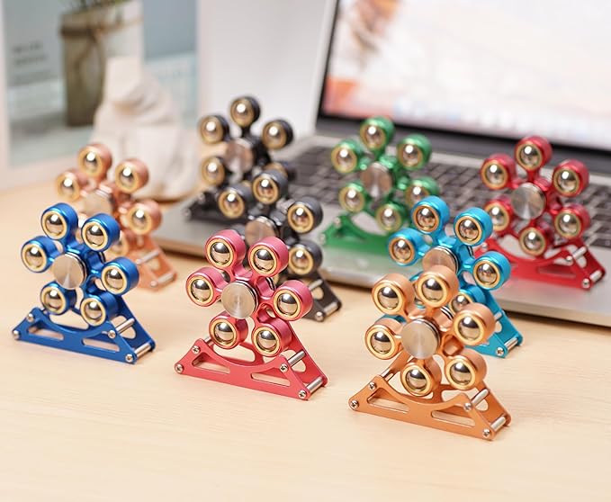 Desk Toys for Fidget Ferris-Wheel-Spinner: 4mins Kinetic-Spinning Cool-Gadgets, Cool-Stuff Thing Toy for Office School Home Man Women Christmas, Stress-Relief Game Gifts for Adult Teen Children Kid
