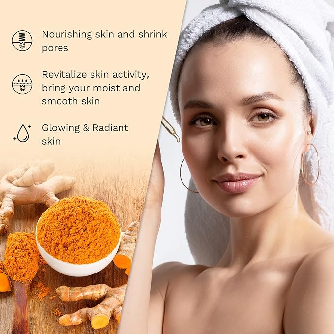 ANAI RUI Turmeric Face Oil, Facial Oils & Serum with Turmeric, Turmeric Skincare Oil for Dry Skin, Wrinkles, Acne, Evens Tone, Moisturizing Face Oil 1.06OZ