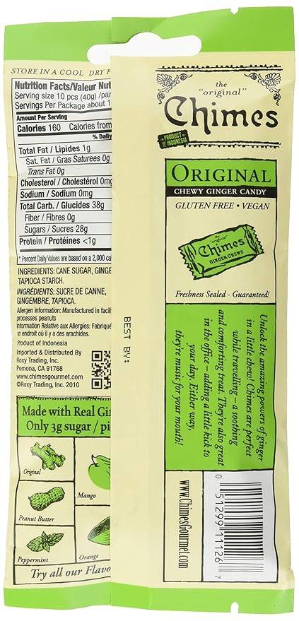 Chimes Original Ginger Chews, 1.5 Ounce (Pack of 1)