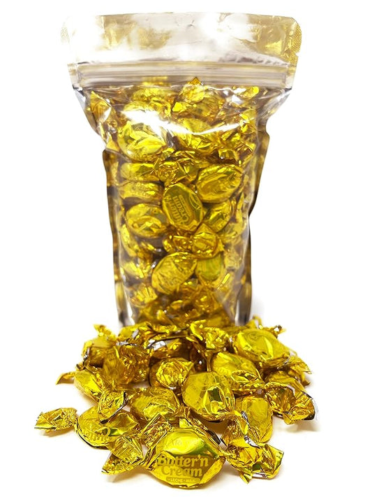 Halloween Butter Cream Hard Candy Snack Pack- 75 Pieces - Classic Butter n' Cream Old School Butterscotch Hard Candies - American Vintage Candy Assortment - Individually Wrapped, 14 oz.
