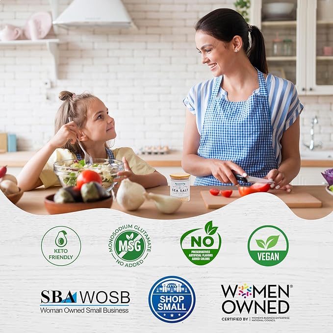 FLORIDA PURE Maple Bacon Sea Salt - Smoky, 80+ Mineral Salt, Natural, Unrefined, Non Iodized - for Baking, Cooking, Seasoning & Enhancing Taste - Flaky Sea Salt (4.5 oz Jar)