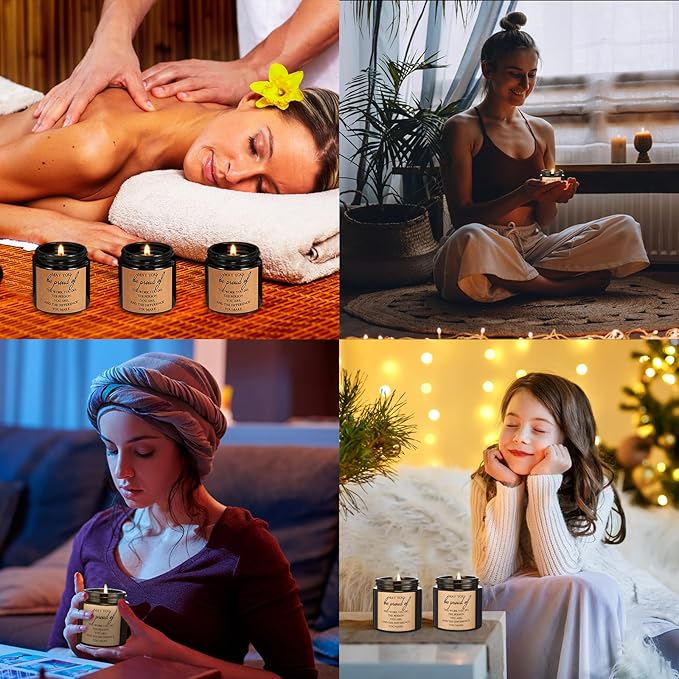 Fumete 10 Pcs Jars Scented Soy Candles 3.5 oz May You Be Proud of The Difference Candles Team Thank You Gifts for Employee Appreciation Gifts Coworker Vet Tech Nurse Teachers(Black,Proud)