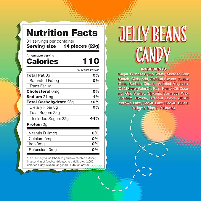 Jelly Beans Candy | 2-Pound Pack | Assorted Fruit and Licorice Flavors