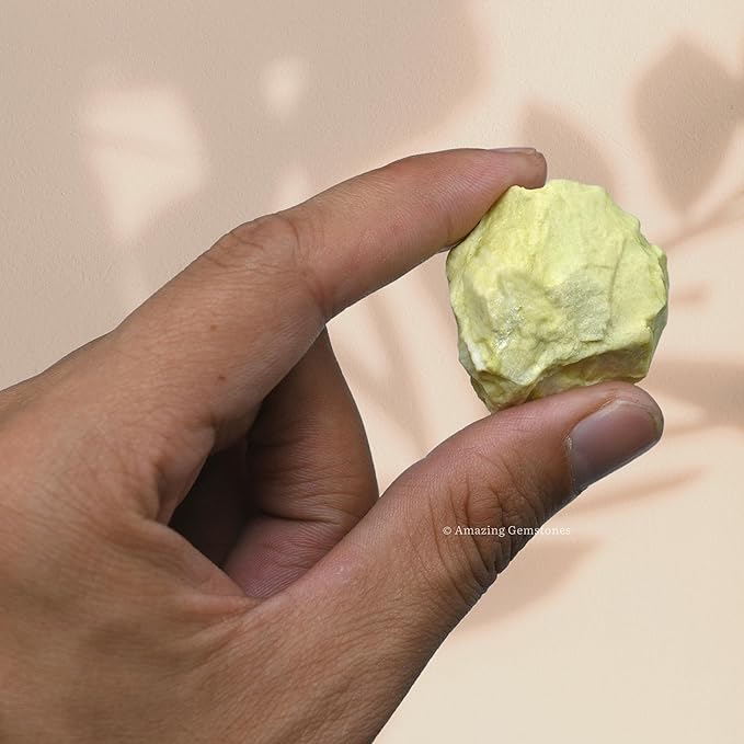 Amazing Gemstone 2 Pieces Serpentine Raw Crystals and Healing Stones, Natural Rocks for Tumbling and DIY Raw Stones and Crystals