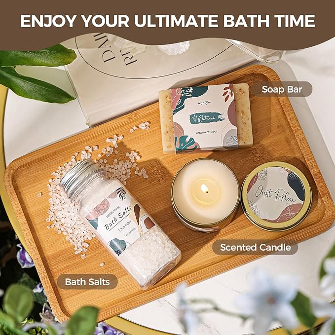 Self Care Gift Basket for Women Birthday Relaxing Spa Set Gifts with Luxury Flannel Blanket Sympathy Care Package Get Well Soon Thinking of You for Mom Wife Sister Best Friend Grandma