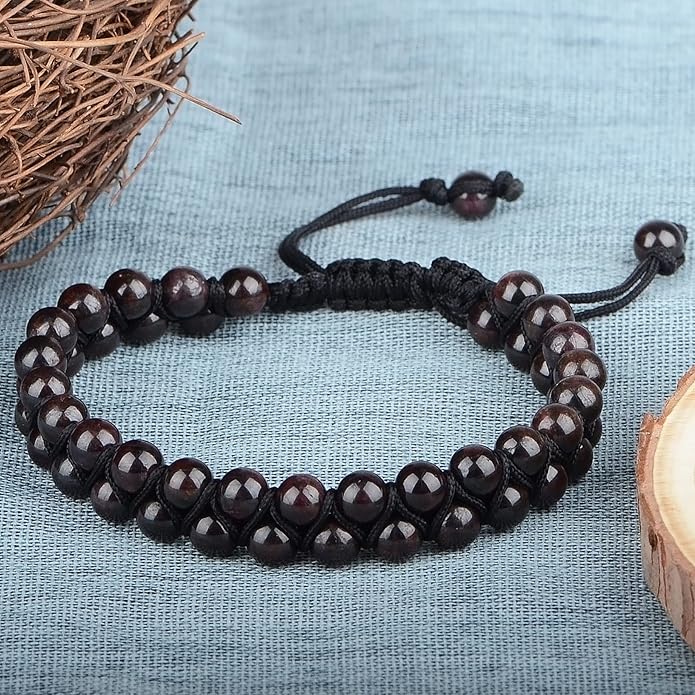 MASSIVE BEADS Double Layer Natural Chakra Healing Power Crystals Macrame Bracelet Yoga Stone Beads Gemstone Meditation Relax Anxiety Bangle for Unisex Women Men