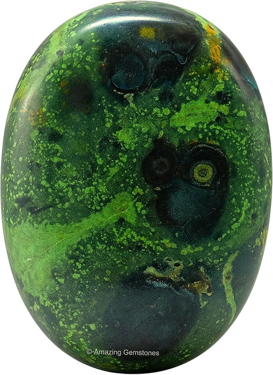 Amazing Gemstone Kambaba Jasper Crystals and Healing Stones - Large Palm Stone Crystals Piedra - Crystal for Good Luck, Balanced Positive Energy, Meditation - Unique Stocking Stuffers, Gifts for Women