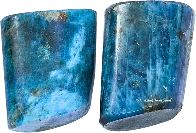 Amazing Gemstone Apatite Crystals and Healing Stones Tumbled - 1000+ Carats, Natural Healing Stones for Energy Balance, Stress Relief - Premium Polished Gems Rocks for Meditation and Wellness