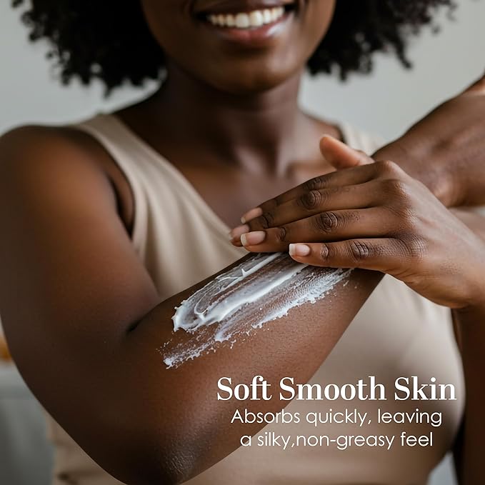 Peppermint Vanilla Body Butter - Natural Lotion for Women with Shea Butter & Jojoba Oil - Non-Greasy Whipped Body Lotion for Dry Skin - Vanilla Scented Peppermint Body Lotion