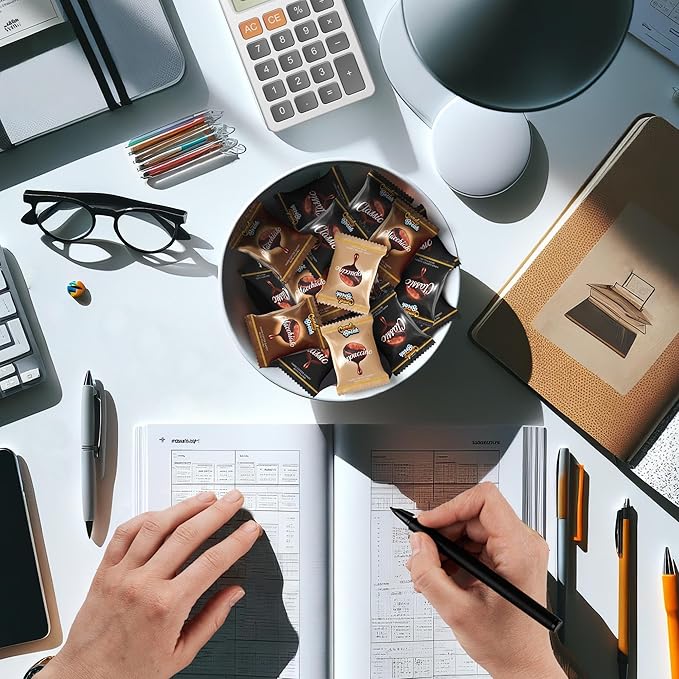 Candy Break Coffee Drops, Center Filled Hard Candy, Coffee Candy Individually Wrapped, Macchiato, Espresso, Cappuccino Flavored Candies, Caffeine Candies 24.7 Oz Bulk Bag, Variety Pack of 1