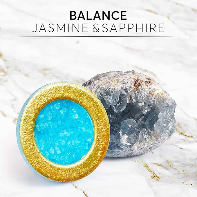 ComfyCozy Crystal Shower Steamers - 100% Natural Organic 8 Pack Aromatherapy Bombs - Luxury Spa Beauty Self Care Relaxation Gifts - Birthday Gift for Women Mom Mother Wife Her Cool Accessories Ideas