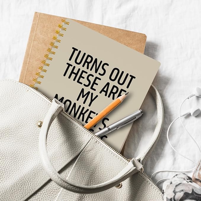 Funny Notebooks for Work, Beige Aesthetic Journal, Funny Boss Day Gifts, Boss Gifts for Men Women, Funny Gifts for Boss, Boss Office Decor, Spiral Notebook 5.5x8.3 Inch