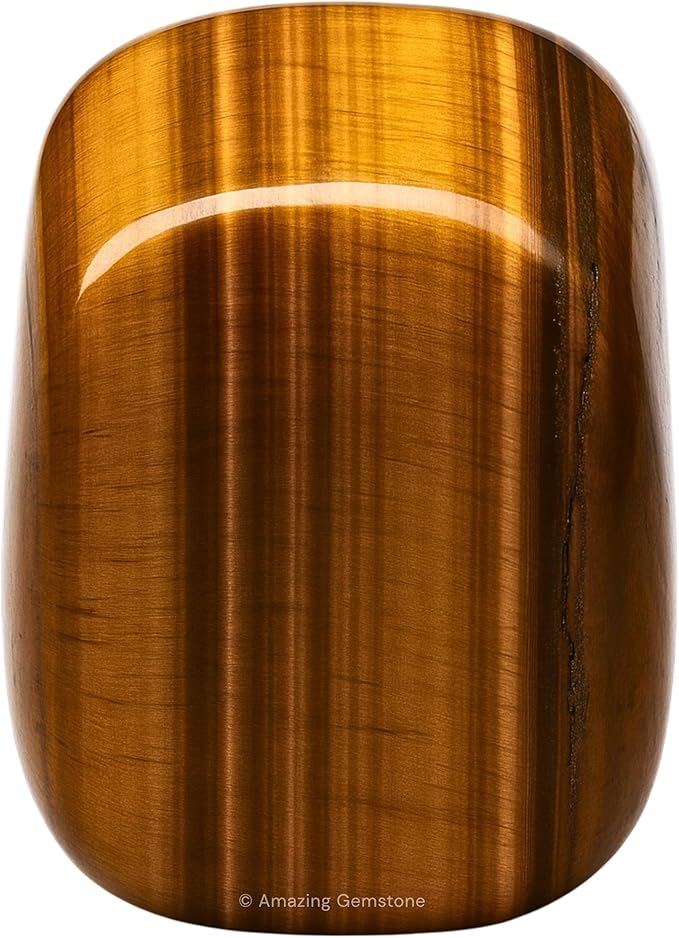 Amazing Gemstone Tiger Eye Crystals and Healing Stones Tumbled - 1 Oz Tiger Eye Stone Gem Stones, Natural Healing Stones for Energy Balance, Stress Relief - Polished Gems Rocks