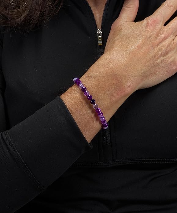 Cherry Tree Collection - Small, Medium, Large Sizes - Gemstone Beaded Bracelets For Women and Men - 6mm Round Beads