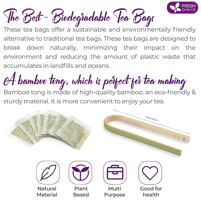 FreshDrinkUS, Premium Perilla Leaf Tea – 75 Tea Bags | 100% Pure Perilla Leaves | Caffeine-Free, Non-GMO, Natural Packaging | Herbal Tea Bags for Daily Enjoyment. Gluten-Free. Sugar-Free. Vegan