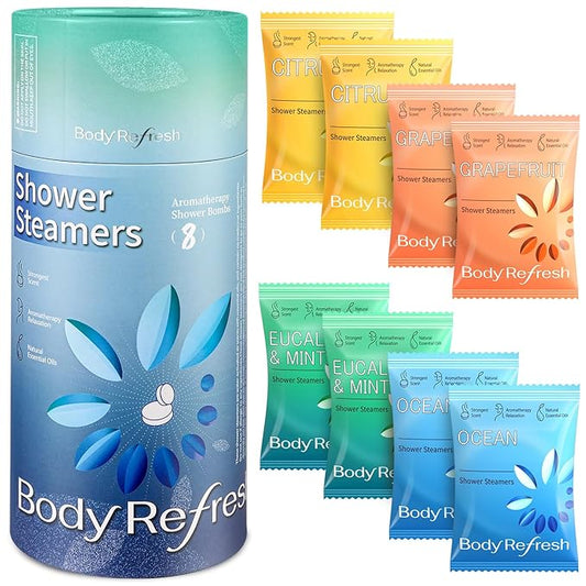 Shower Steamers Aromatherapy 8 Pack, Birthday Gifts for Men, Valentines Day Gifts for Him Husband Boyfriend, Shower Bombs for Stress Relief Relaxation Self Care, Easter Basket Essentials