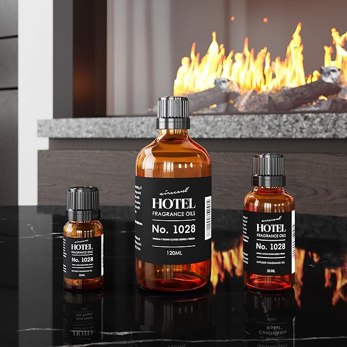 AirScent Hotel Diffuser Oil No. 1028 Inspired by The Seamless Hotel Scent - Premium Fragrance Oil for Ultrasonic and Waterless Diffusers and Crafting - 30 mL, 1 fl oz Glass Bottle with Dropper