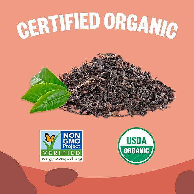 FGO Organic Oolong Tea K-Cup Pods for Keurig, 24 Count (Pack of 1), Premium Black Tea is USDA Organic, Non-GMO, & Recyclable with Naturally Occurring Caffeine