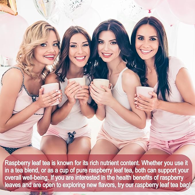 Jarteela - Raspberry Leaf Tea Bag, 1.5g x 60 Count - Natural Red Raspberry Leaf Herbal Tea Pregnancy - Premium Herbs - Non-GMO - Caffeine-free Tea - Aids In Digestion