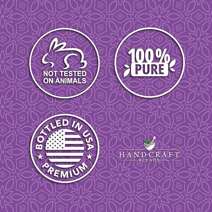 Handcraft Blends Lavender Essential Oil in Glass Bottle – Huge 16 Fl Oz – 100% Pure and Natural – Premium Grade Oil for Diffuser and Aromatherapy, Skin, Massage, Candle and Soap Making Fragrance