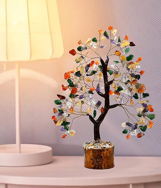 Amazing Gemstone Crystals and Healing Stones Birthday Gifts for Women - Multi Chakra Crystal Tree of Life Home Decor Stocking Stuffers, Bookshelf, Room, Meditation Gift Mom, Unique Birthday Gifts