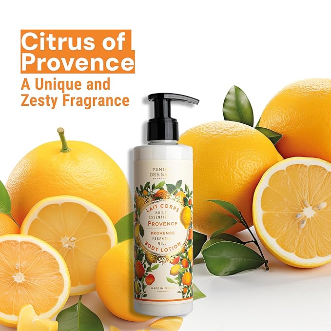 Panier des Sens – Provence Hand & Body Lotion for Dry Skin - Hydrating Body Cream for Women - Nourishing Fluid Body Moisturizer Shea Butter & Olive Oil - 97% Natural Ingredients Body Care - 8.45 Floz