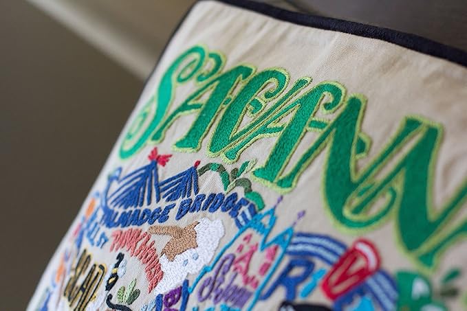 Catstudio Savannah Embroidered Decorative Throw Pillow