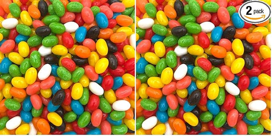 Jelly Beans Candy | 2-Pound Pack | Assorted Fruit and Licorice Flavors (Pack of 2)
