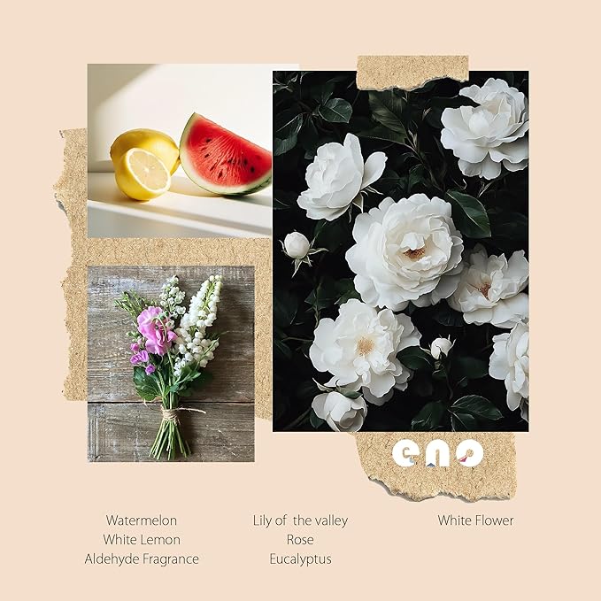 Reed Diffuser Set with Really Dried Flowers, Essential Oils Scented Diffuser with Sticks, Air Fresheners Home Fragrance for Bathroom Shelf Decor & Gift, 5.1oz / 150ml