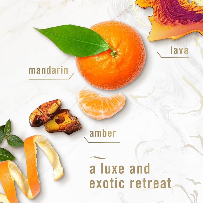 Febreze Scented Candle, Ember Scent, 11 oz 4 Wick Candle, Single Pack