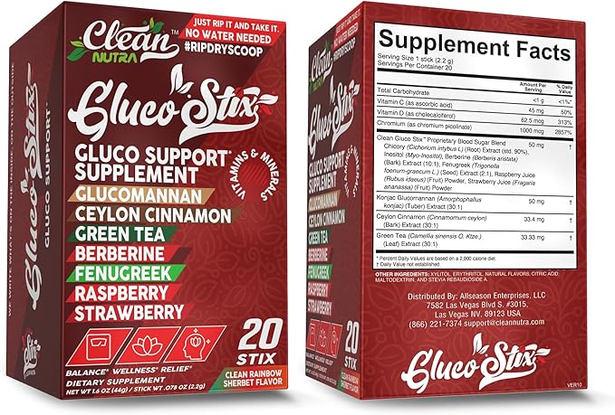 Clean Nutraceuticals Pre Workout Powder Energy Sticks - Caffeine 100mg, Energy Drink Mix, Creatine Monohydrate, Beta Alanine, L-Citrulline, L-Tyrosine, L-Carnitine, Electrolyte Hydration Packets 20 Ct