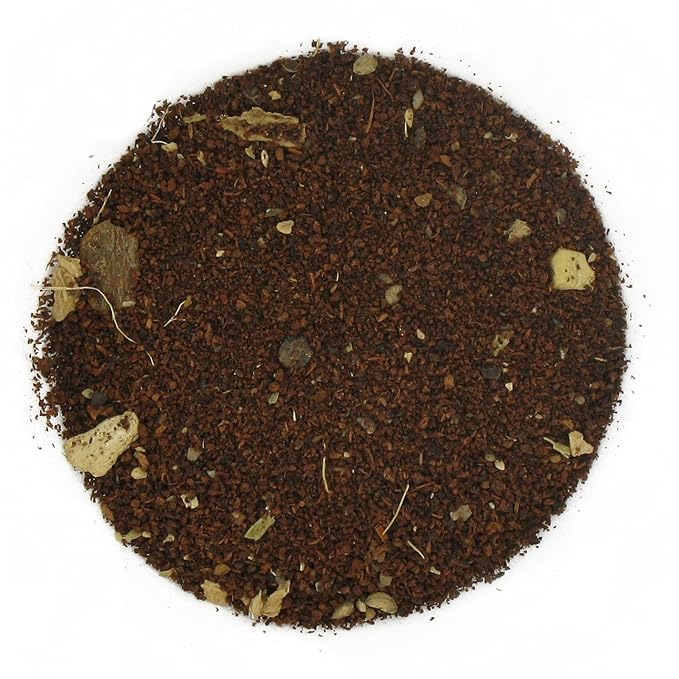 English Tea Store Decaf Chai | Loose Leaf Tea Pouches - 4oz | CO2 Decaffeinated Black Tea with Ginger Cardamom Cinnamon Clove and Black Pepper | Traditional Indian Spiced Chai Blend