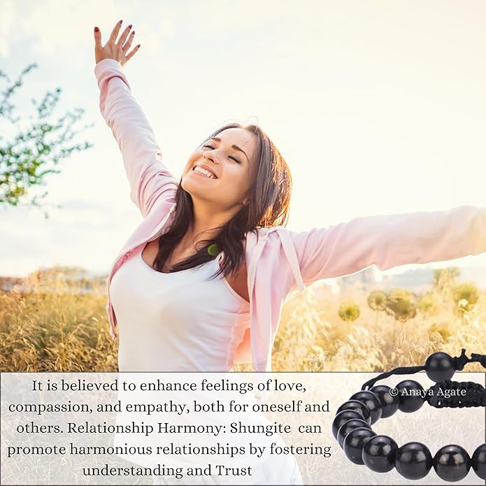 Energy Protection Crystal Handmade Adjustable Bead Bracelet Perfect for Men, Women’s Gift - Gemstone Healing Stretch Bracelet Pulsera Para Hombre Mujer Stocking Stuffer