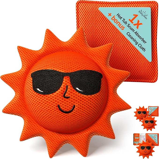 Hot Tub Scum Absorber for Spa Hot Tub Cleaner - Hot Tub Accessories for Adults, Hot Tub Scum Sponge for Hot Tub Oil Absorbing Sponge for Hot Tub, Hot Tub Sponge Scum Remover, 1 Pack