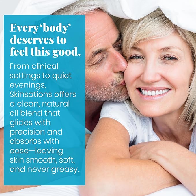 Skinsations - Unscented Massage Oil for Massage Therapy - 16oz | Fragrance-Free Body Oil for Sensitive Skin & Aromatherapy | Sweet Almond, Jojoba, Coconut & Grapeseed Oils