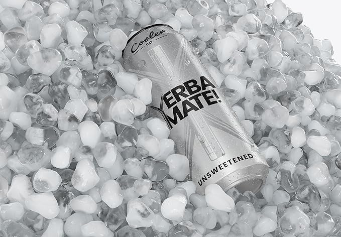 COOLER CO. | YERBA MATE | 12 Pack | 100% Organic Yerba Mate Caffeine | 150 mg Caffeine | 3 Organic Ingredients | Natural Ingredients | No Artificial Colors or Stimulants | Unsweet Flavor