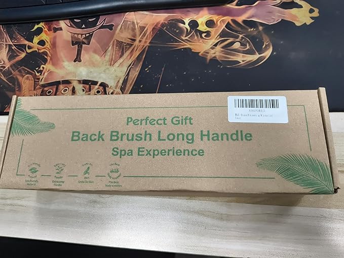 Back Brush Long Handle for Shower, 20.5” Back Bath Brush for Shower, Back Scrubber, Exfoliation and Improved Skin Health for Elderly with Limited Arm Movement, Disabled, Pregnant Women