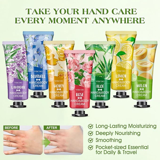154 Pack Hand Cream Gifts Set for Women, Bulk Hand Lotion for Birthday Gifts for Women, Bridesmaid Gifts, Thank You Gifts, Mini Moisturizing Hand Lotion Travel Size for Dry Cracked Hands