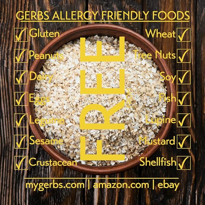 Gerbs Gluten-Free Instant Oats 4 lbs. | Carefully Sourced, Resealable Bag | Smooth & Creamy Texture | Top 14 Allergen-Free