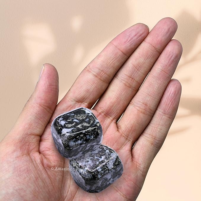 Amazing Gemstone Indigo JasperCrystals and Healing Stones Tumbled - 1 oz Indigo Jasper Stone, Natural Healing Stones for Energy Balance, Stress Relief - Premium Polished Gems Rocks for Meditation