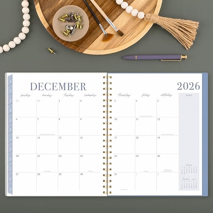 Cambridge 2026 Planner by Leah Bisch, Weekly & Monthly, 8.5" x 11", Large, Stripe (LB42-905-26)