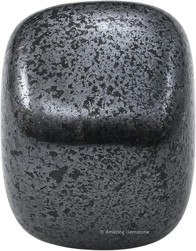 Amazing Gemstone Hematite Crystals and Healing Stones Tumbled - 1 oz Hematite Stone Gem Stones, Natural Healing Stones for Energy Balance, Stress Relief - Premium Polished Gems Rocks for Meditation