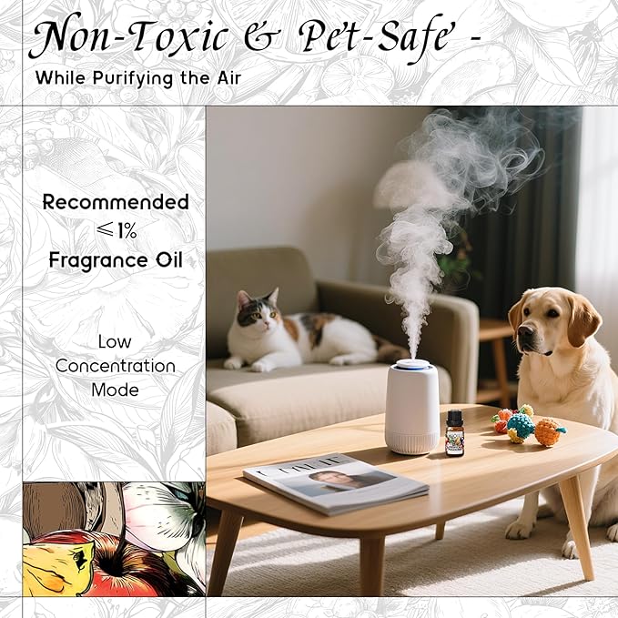 HIQILI Tropical Pleasures Diffuser Oil for Water or Waterless Diffusers, Inspired by Este. Lau Der Pleasures Exotic, Passion, Air Freshener Spray - 0.34 Fl Oz